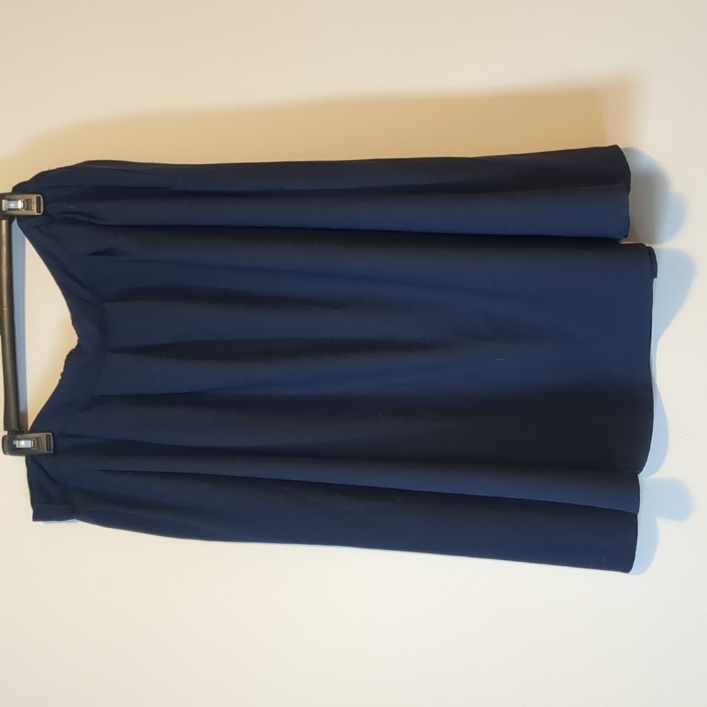 Womens Size 2X Modcloth Breathtaking Tiger Lilies Navy Blue Midi Skirt